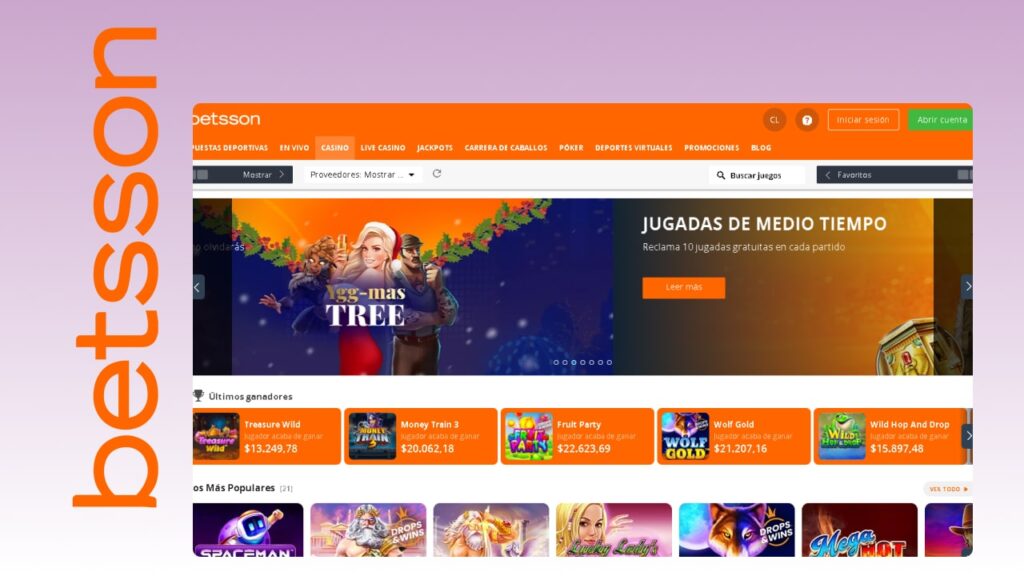 Betsson Categorías