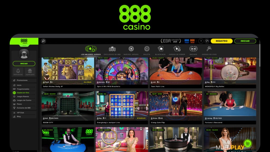 Juegos de Casino en 888 Casino