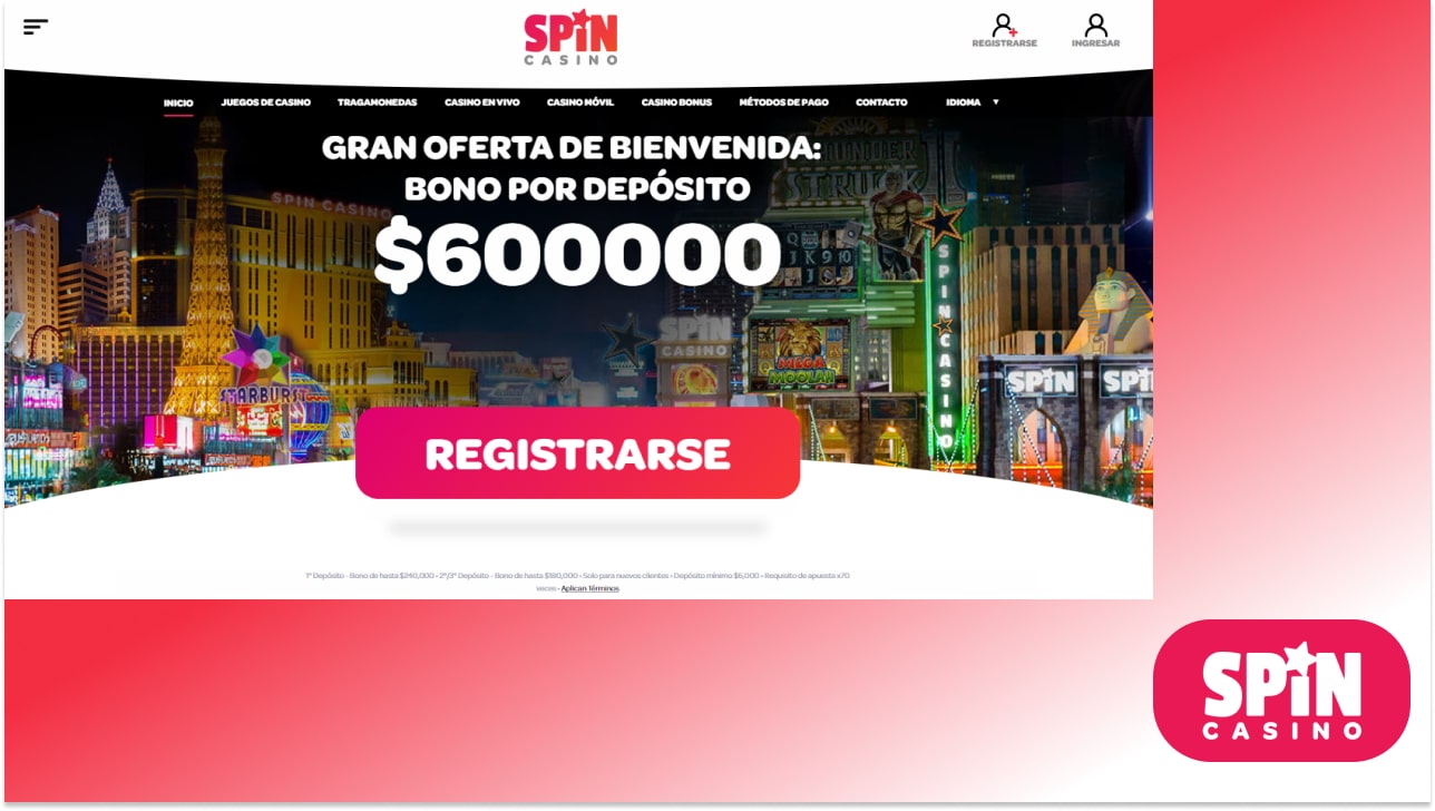 Registro de Spin Casino