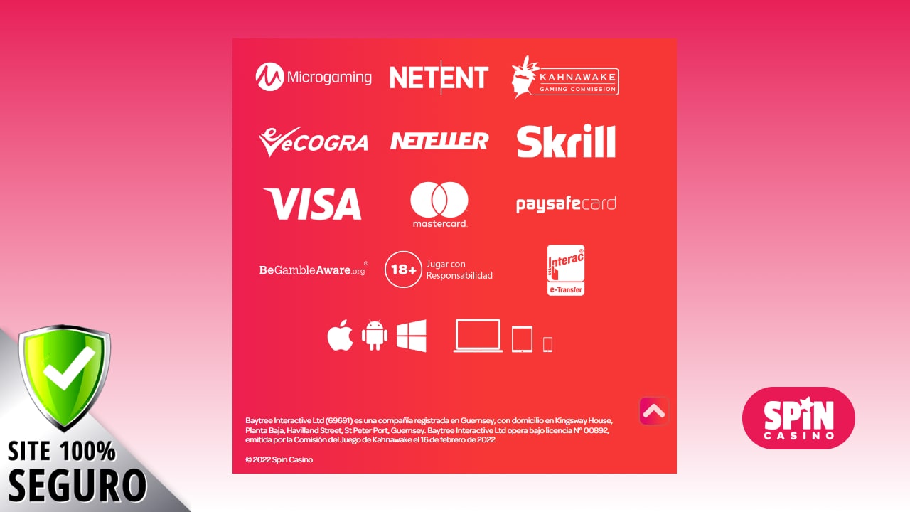 Seguridad de Spin Casino