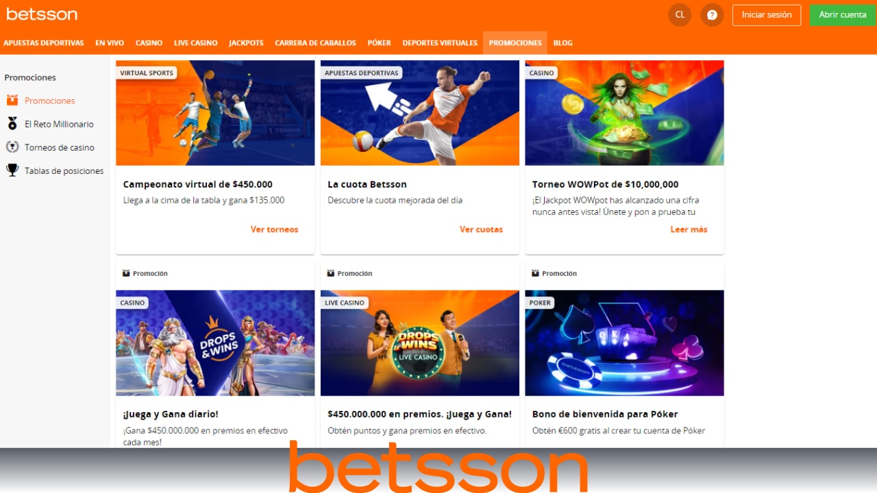 bonos Betsson